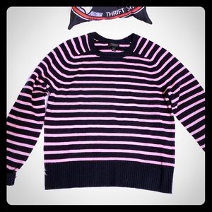 J. Crew long sleeve women’s striped wool sweater